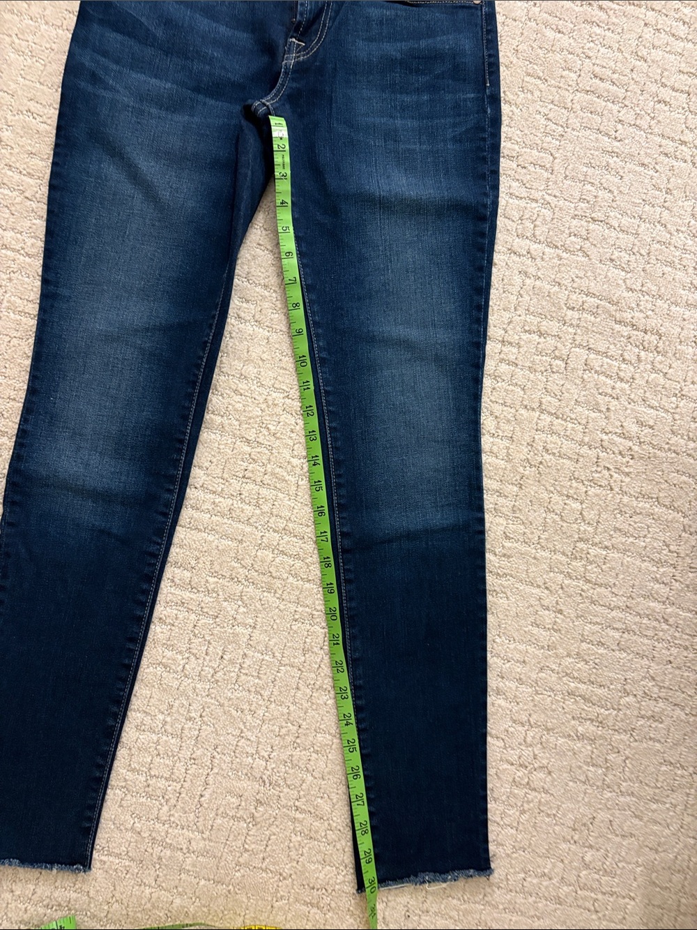 7 For All Mankind Dark Blue Denim Jeans - Picture 7 of 7